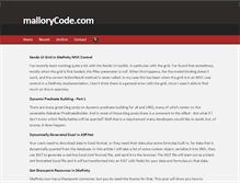 Tablet Screenshot of mallorycode.com